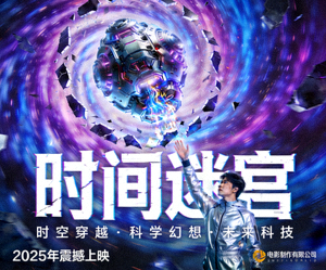 科幻电影《时间迷宫》海报 - 时空穿越，科学幻想，未来科技