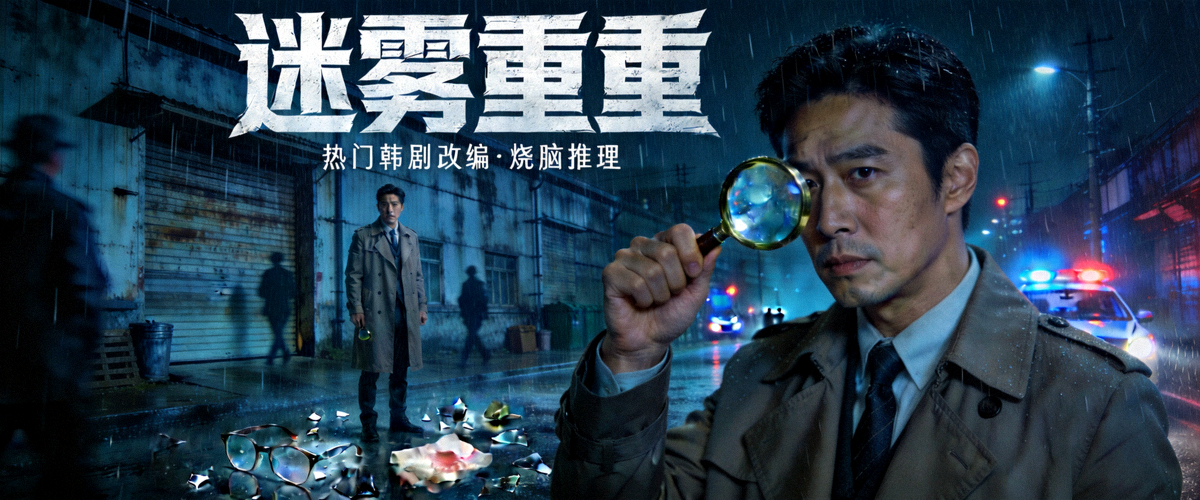 悬疑剧《迷雾重重》海报 - 侦探推理，剧情曲折，热门韩剧改编